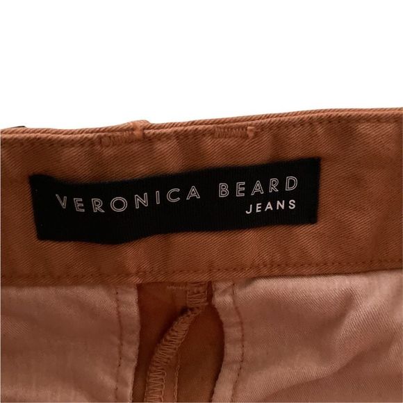NWT Veronica Beard Jeans Ryder Wide Leg Crop in Terracotta Fall, size 24 - Picture 9 of 10